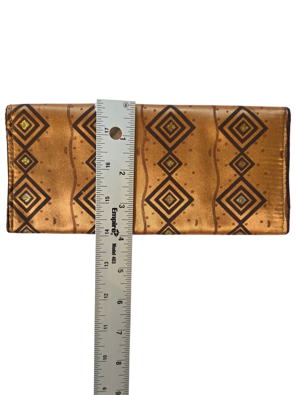 Brown Travel Organizer Trifold Fabric Storage for Jewelry - Picture 6 of 6